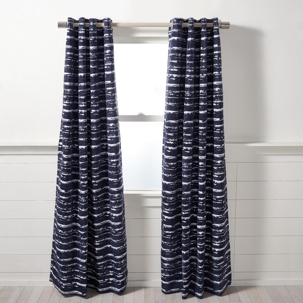 Safavieh 52 x 84 in. Brynleigh Single Panel Window Treatment, Navy - WDT1057A-5284