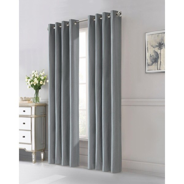 Kd Muebles De Dormitorio 52 x 95 in. Edison Grommet Curtain Panel Window Dressing; Blue - KD2838579