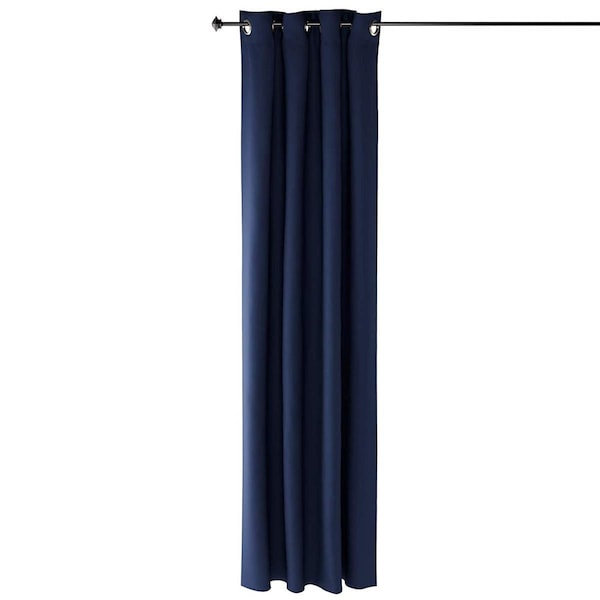 Highkey Collins Blackout Curtain, 52 x 95 in. - 1 Panel - Dark Blue - LR1587397