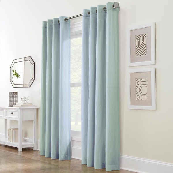 Habitat 52 x 84 in. Harmony Grommet Curtain Panel Window Dressing, Sky Blue - 71712-109-52-84-613