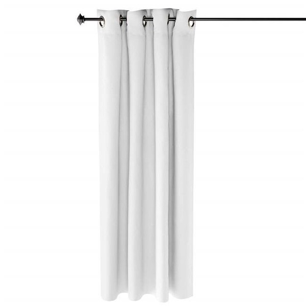 Highkey Collins Blackout Curtain; 52 x 63 in. - 1 Panel - White - LR1592924