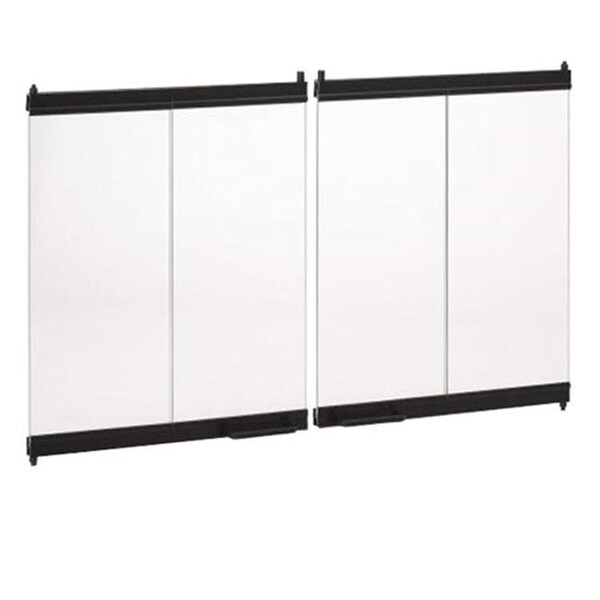 Superior Superior BD42 42 in. Extruded Aluminum Bi-Fold Doors - Black - BD42