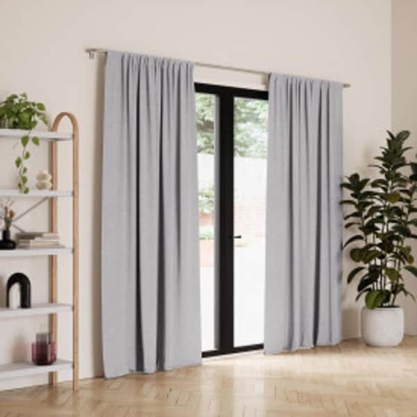 Umbra Umbra Twilight Gray Blackout Curtains 52 in. W X 63 in. L - 1017283-918
