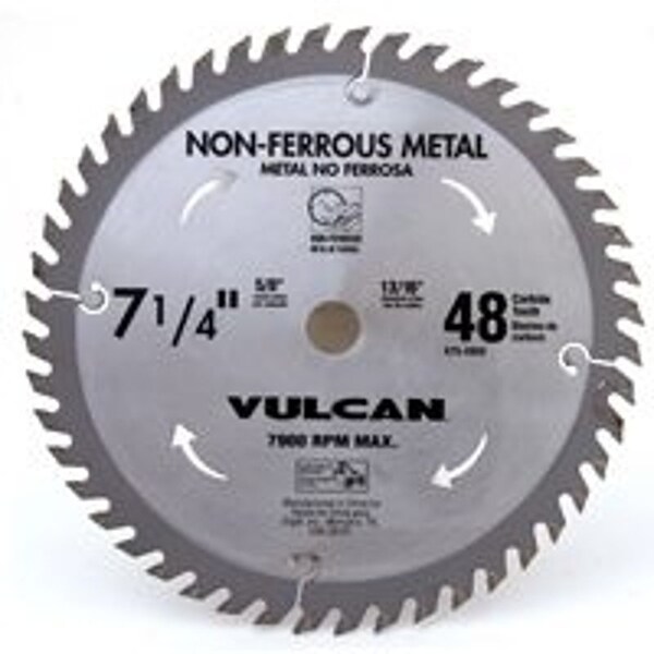 Vulcan Circular Saw Blade, 7-1/4 in Dia, 5/8 and 13/16 Diamond in Arbor - 410761OR