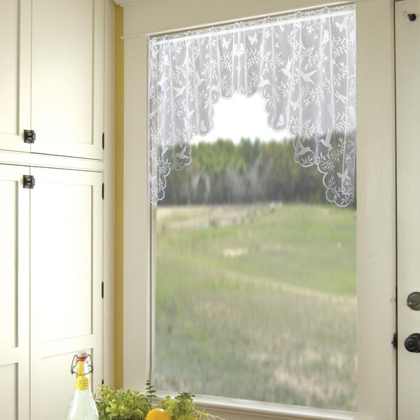 Back2Basics Hummingbirds Swag Pair, White - 72 x 36 in. - BA2585629