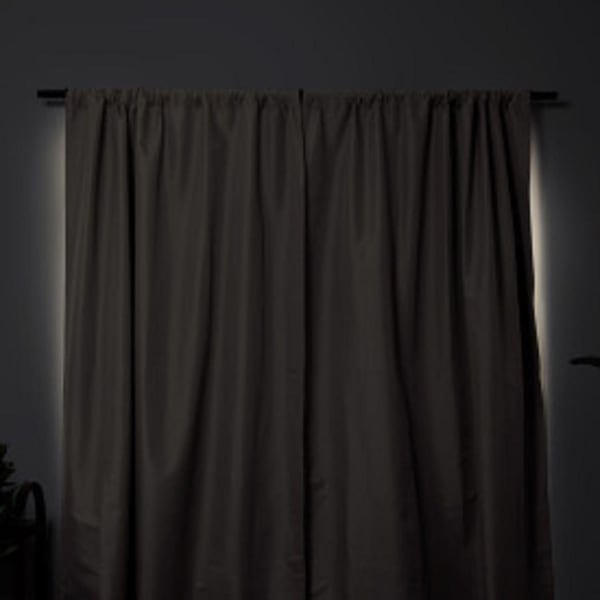 Umbra Umbra Twilight Charcoal Blackout Curtains 52 in. W X 84 in. L - 1017282-149