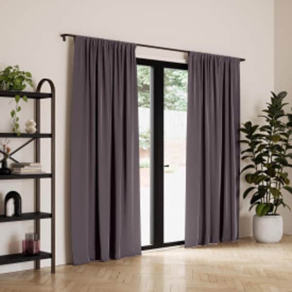 Umbra Umbra Twilight Charcoal Blackout Curtains 52 in. W X 84 in. L - 1017282-149
