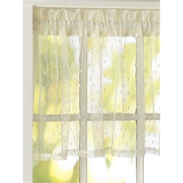 Heritage Lace Point D Esprit Valance, White - 60 x 15 in. - 8610W-6015