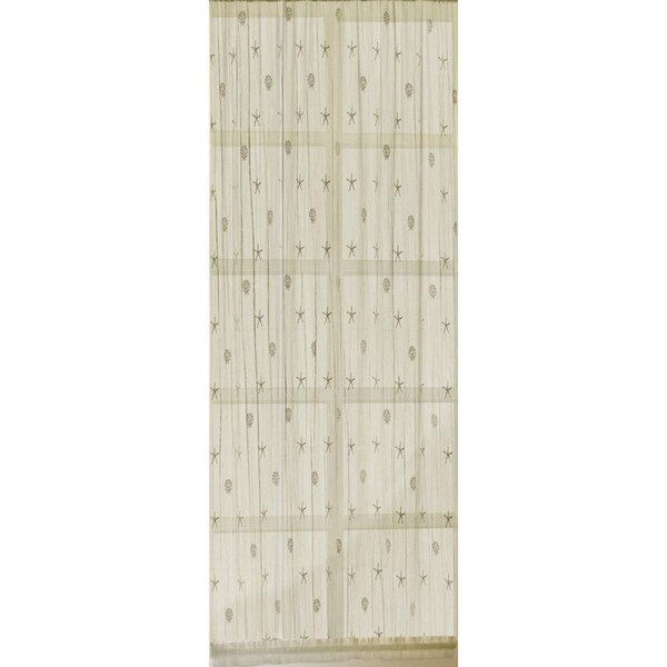 Heritage Lace Heritage Lace 7175E-1538SL 15 x 38 in. Sand Shell Sidelight Panel; Ecru - 7175E-1538SL
