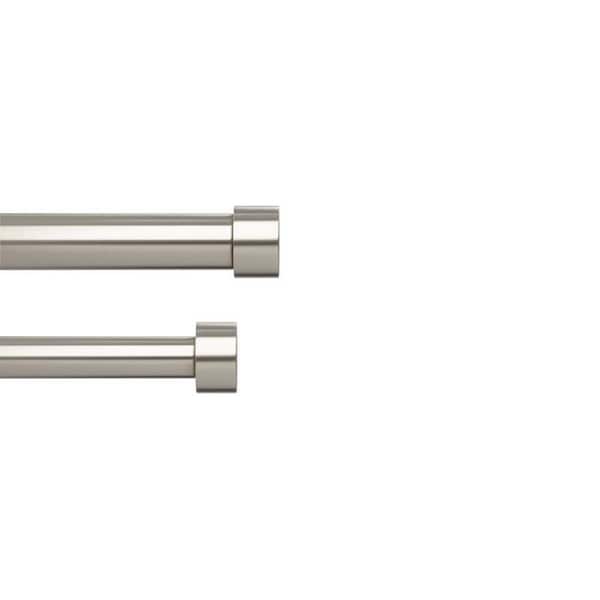Umbra Umbra Cappa Nickel Silver Double Curtain Rod 120 in. L X 180 in. L - 1014402-411