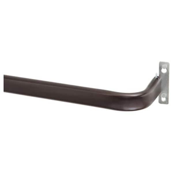 Perfectpillows KN514 28-48 Brown Single Curt Rod - PE138388