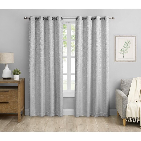 Doba-Bnt 52 x 96 in. Blackout Window Curtains, Silver, 2PK - SA3203174