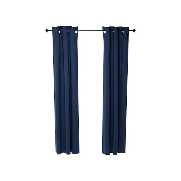 Furinno Collins Blackout Curtain, 42 x 84 in. - 2 Panels - Dark Blue - 2-FC66002DBL