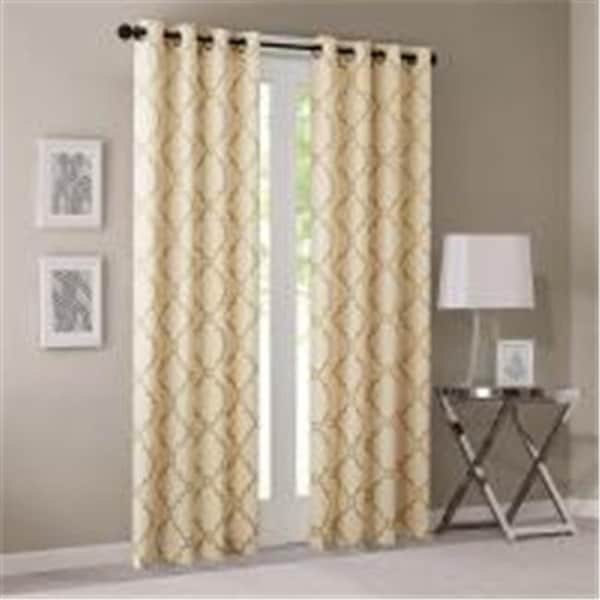 Madison Park Madison Park MP40-3599 Saratoga Fretwork Printed Window Panel - MP40-3599