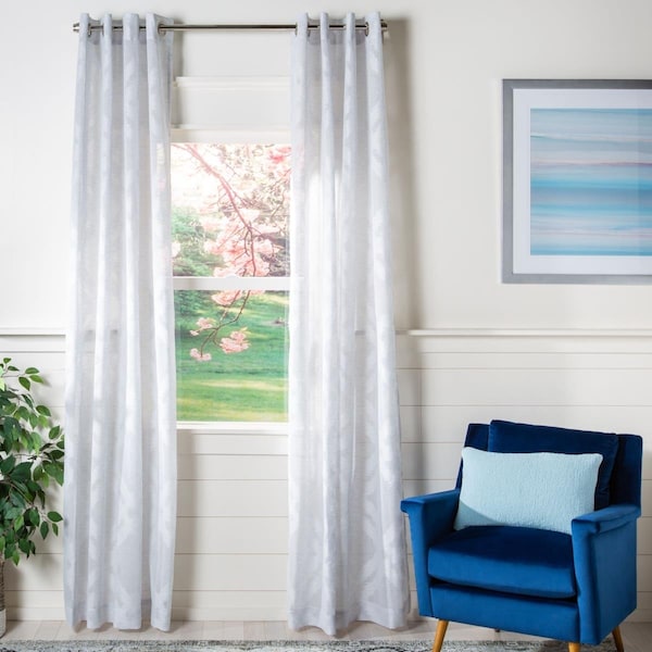 Safavieh 52 x 96 in. Mila Window Panel - Grey - WDT1030A-5296