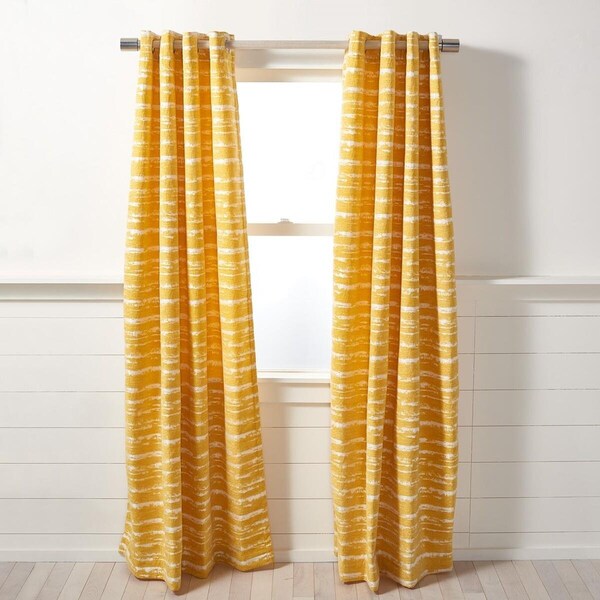 Safavieh 52 x 84 in. Brynleigh Single Panel Window Treatment, Yellow - WDT1057B-5284