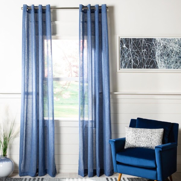 Safavieh 52 x 96 in. Shani Window Panel - Blue - WDT1041A-5296