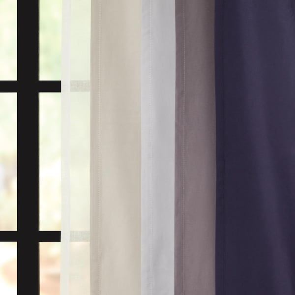 Umbra Sheera White Curtain 52 in. W X 84 in. L - 1017285-660