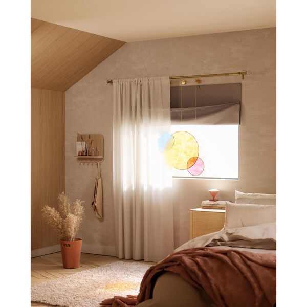 Umbra Sheera White Curtain 52 in. W X 84 in. L - 1017285-660