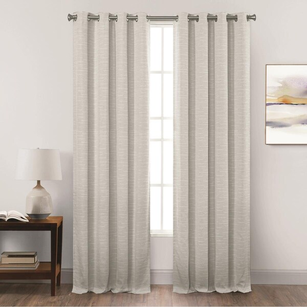Silk Home Willow Total Blackout Grommet Curtain Panel, Natural - W0296052084NAT511_SH