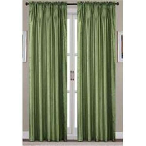 Palacedesigns Nikki Faux Silk 54 x 84 in. Rod Pocket Curtain Panel, Silver - PA3184955