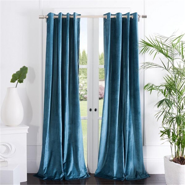 Safavieh Creslia Window Panel Treatment, Teal - WDT1054C-5296
