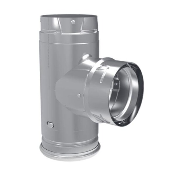 Dura Vent Dura Vent 3PVP-T1 3 in. Pellet Vent Pro Tee with Clean Out - 3PVP-T1