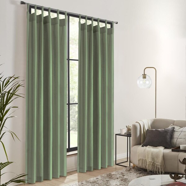 Thermalogic 40 x 84 in. Weathermate Topsions Curtain Panel, Sage - 72107-272-80-84-714