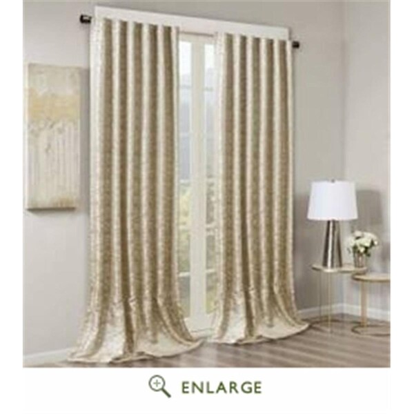 Sun Smart 50 x 108 in. Cassius Jacquard Total Blackout Panel; Gold - SS40-0006