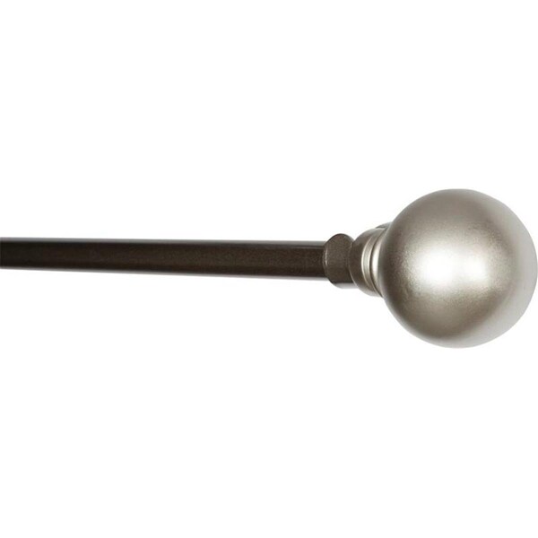 Daphnes Dinnette 66 -120 in. Mercer Curtain Rod - Brushed Nickel - DA26893