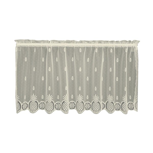 Heritage Lace Welcome 60 x 24 in. Tier, Ecru - 7270E-6024