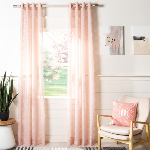 Safavieh 52 x 96 in. Gracie Window Panel - Pink - WDT1047C-5296