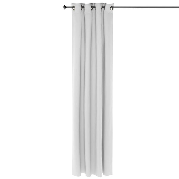 Highkey Collins Blackout Curtain, 52 x 95 in. - 1 Panel - White - LR1582445