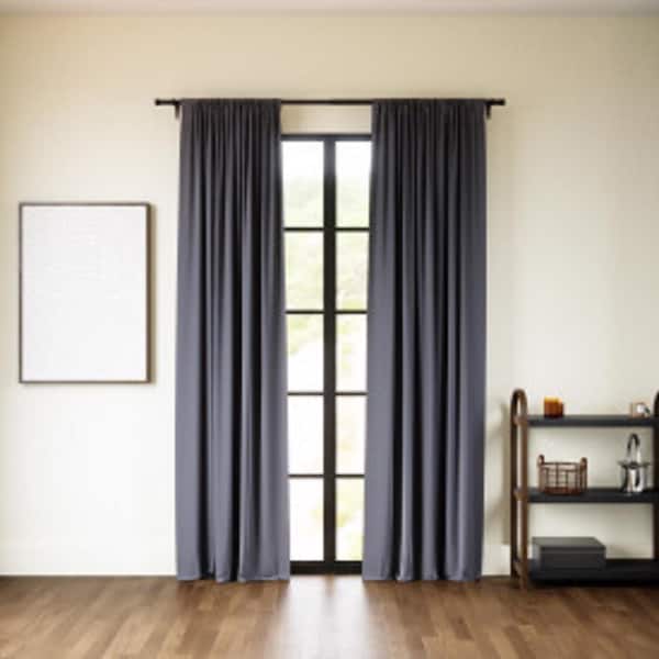 Umbra Umbra Twilight Charcoal Blackout Curtains 52 in. W X 95 in. L - 1017284-149