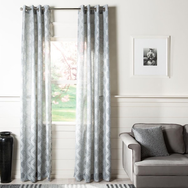 Safavieh 52 x 84 in. Kenji Window Panel - Charcoal - WDT1048C-5284