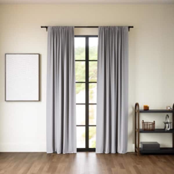 Umbra Twilight Gray Blackout Curtains 52 in. W X 84 in. L - 1017282-918