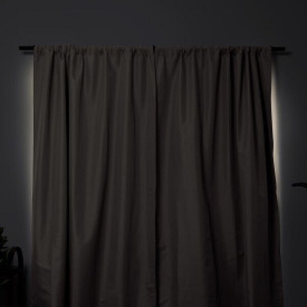 Umbra Twilight Gray Blackout Curtains 52 in. W X 84 in. L - 1017282-918