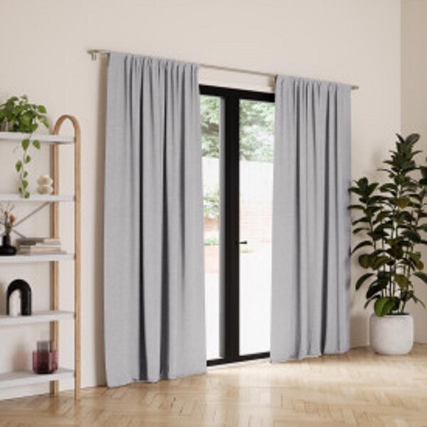 Umbra Twilight Gray Blackout Curtains 52 in. W X 84 in. L - 1017282-918
