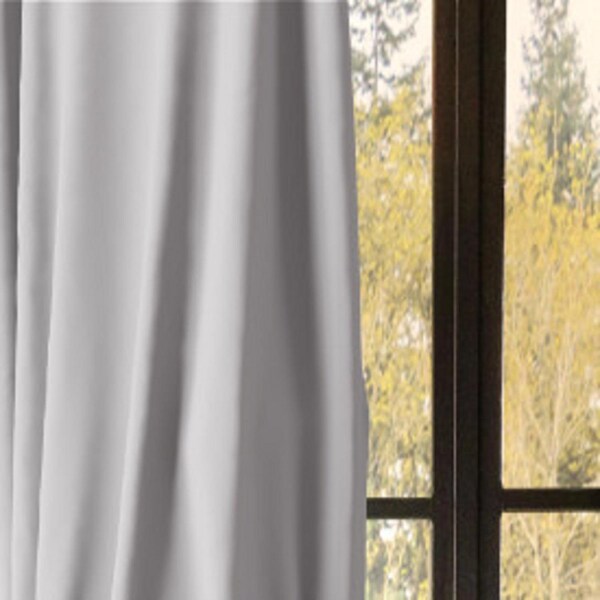 Umbra Twilight Gray Blackout Curtains 52 in. W X 84 in. L - 1017282-918