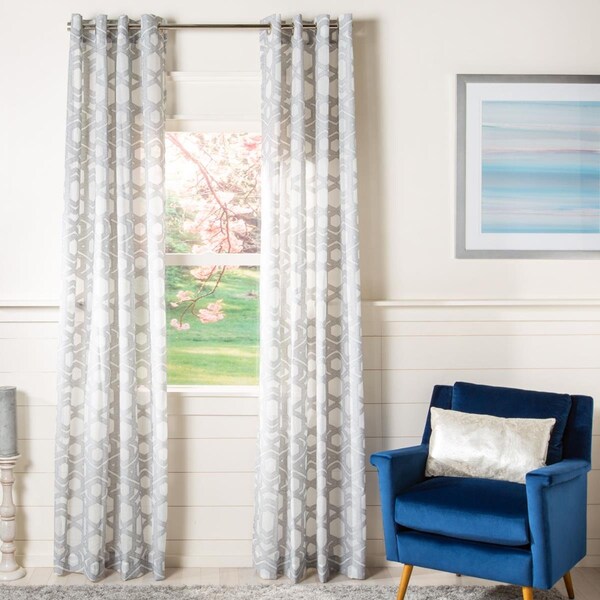 Safavieh 52 x 96 in. Brenna Window Panel - Grey - WDT1031A-5296