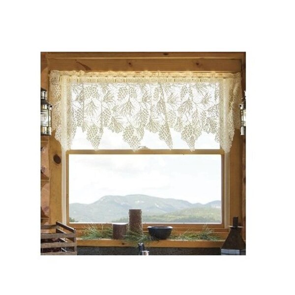Heritage Lace Woodland 60 x 16 in. Valance - White - 6260W-6016