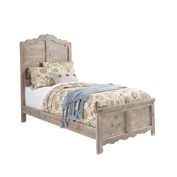 Progressive Furniture Progressive Furniture B643-25-26-27 Chatsworth Chalk Twin Panel Bed - B643-25/26/27
