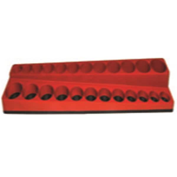 Organizador estándar rojo para 24 orificios superficiales con zócalo profundo - EA1099163