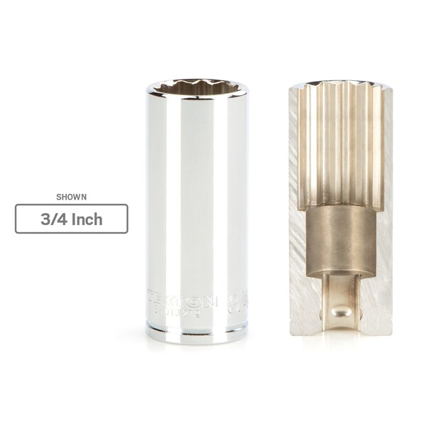 Llave de vaso profunda de 12 puntos de 3/8 pulgadas x 5/8 pulgadas - SHD13216