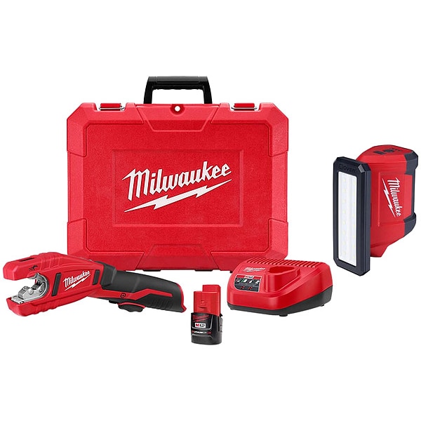Milwaukee Tool M12 Copper Tubing Kit + M12 Flood Light - 2471-21, 2367-20