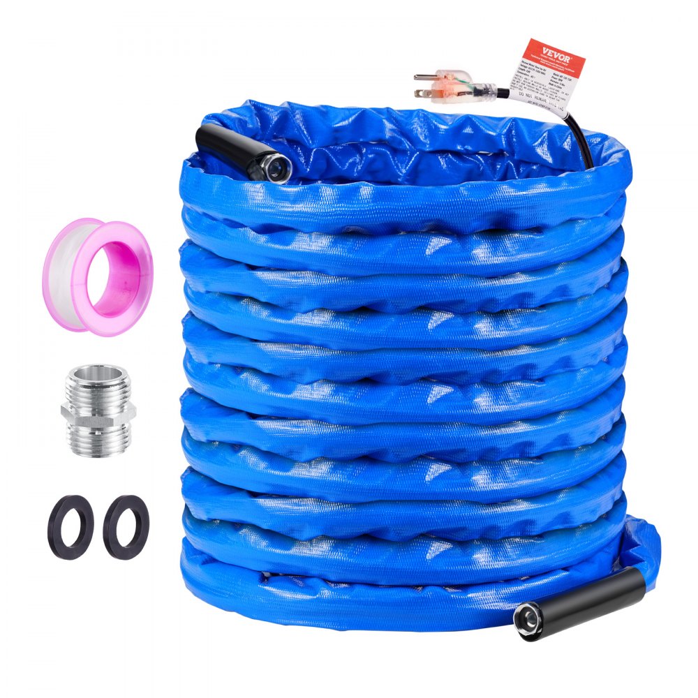 VEVOR 100ft Heated Water Hose for RV -45℉ Antifreeze Heated Drinking Water Hose - ZZKJRSG100YCDRZS7V1