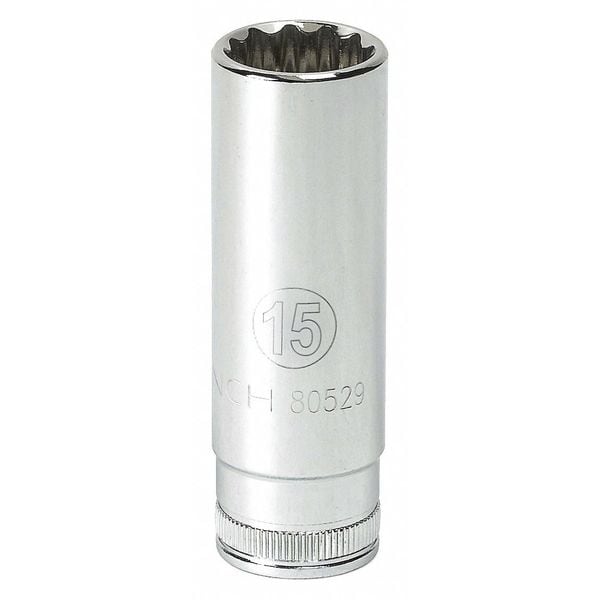 Llave de vaso métrica profunda de 12 puntos de 3/8" Drive 7mm - 80521