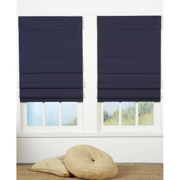 Safe Styles Safe Styles UBQ50X72NV Cordless Roman Shade; Navy - 50 x 72 in. - UBQ50X72NV