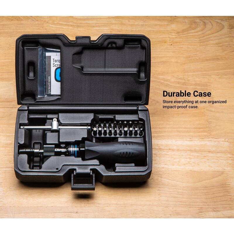 Juego de destornilladores de torque certificados de 10 a 50 pulgadas-libra de Capri Tools - CP21075