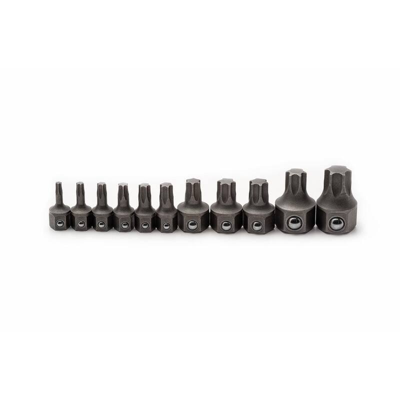 Juego de insertos para llave de dado Torx de perfil bajo GEARWRENCH para llaves de 6 y 12 puntos (11 piezas) - 81560